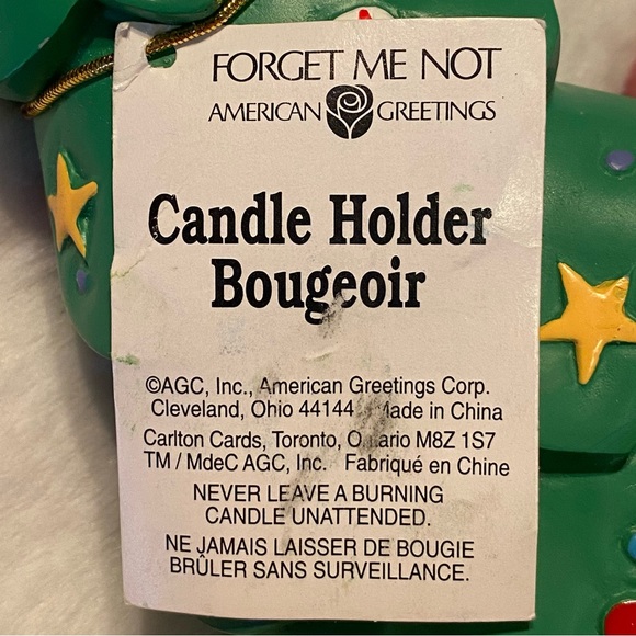 Christmas Tree Candle Holders Made By American Greeting for “Forget Me Not” line - Picture 2 of 10